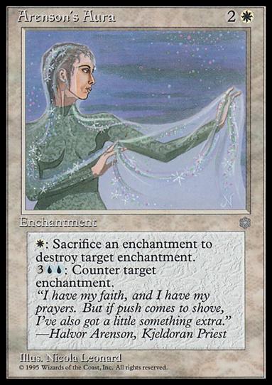 Magic the Gathering: Ice Age (Base Set) card 3 Arenson's Aura