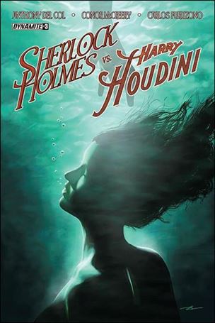 Sherlock Holmes vs. Harry Houdini issue 3 Aaron Campbell Cover