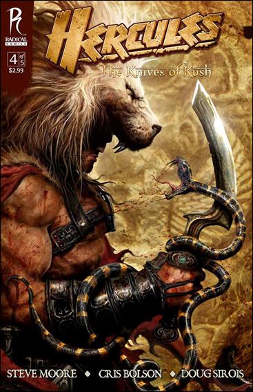 Hercules: The Knives of Kush issue 4 Clint Langley Cover