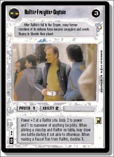 Star Wars: Special Edition Limited (Base Set) card 181 Ralltiir Freighter Captain