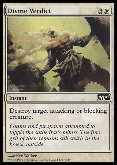 Magic the Gathering: 2010 Core Set (Base Set) card 8 Divine Verdict