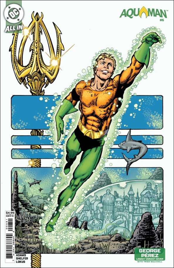 Aquaman (2025) issue 6-D George Pérez Legacy Cardstock Cover