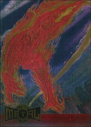 Marvel Metal (Metal Blasters Subset) card 6 Human Torch