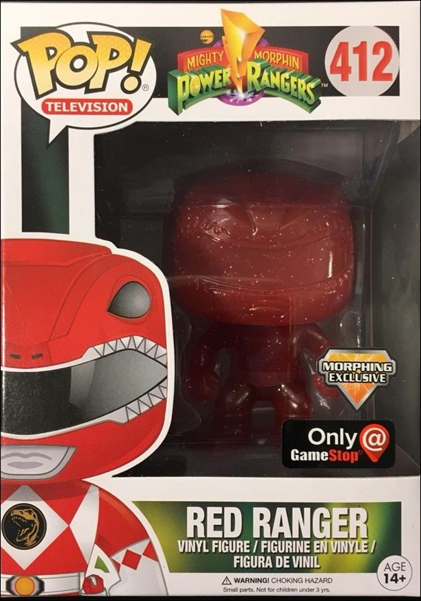 POP! Television figure 412 Red Ranger (Morphing) Game Stop Exclusive