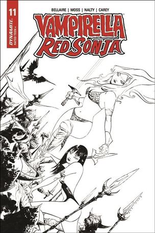 Vampirella / Red Sonja issue 11-N Jae Lee 1:21 Black & White Cover