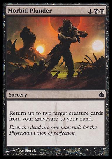 Magic the Gathering: Mirrodin Besieged (Base Set) card 47 Morbid Plunder