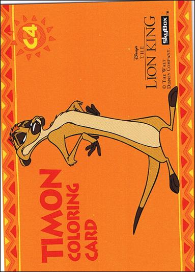 Lion King: Series 1 (Coloring Subset) card C4 Timon Coloring Card