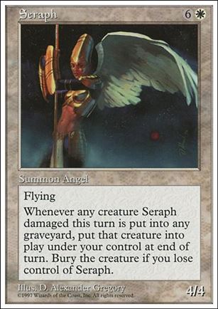 Magic the Gathering: 5th Edition (Base Set) card 59 Seraph