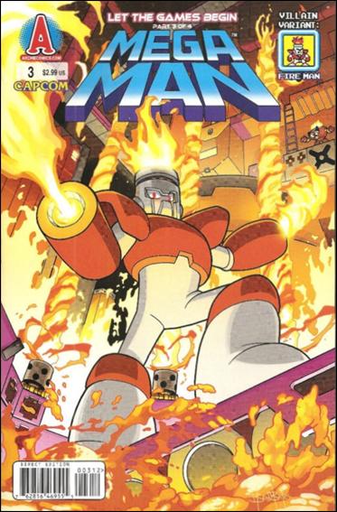 Mega Man issue 3-B Ben Bates "Villain" Cover