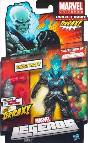 Marvel Legends (Terrax Series) figure 2 Ghost Rider (Blue Flames)