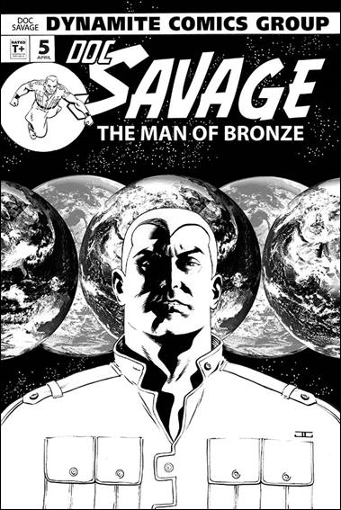 Doc Savage (2013) issue 5-C John Cassaday 1:xx Black & White Cover