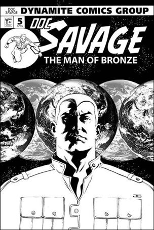 Doc Savage (2013) issue 5-C John Cassaday 1:xx Black & White Cover