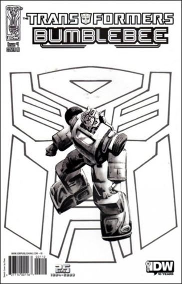 Transformers: Bumblebee  issue 1-C Chee 1:10 Black & White Cover