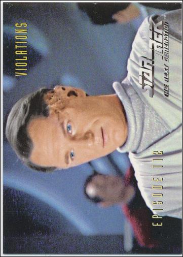 Star Trek: The Next Generation - The Episode Collection Season Five (Base Set) card 464 Violations, Episode 112B