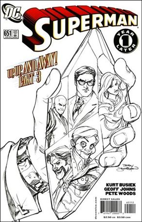 Superman (1939) issue 651-B Sketch Cover (2nd Printing)