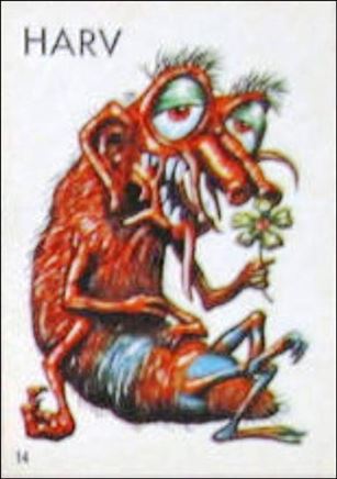 Ugly Stickers (1965) (Base Set) card 14-B Harv