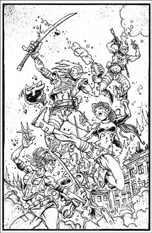 Ninjas and Robots issue 10-E Kevin Eastman 1:5 Cover