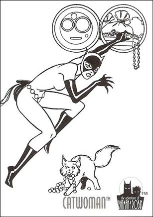 Adventures of Batman & Robin (Coloring Subset)  card C6 Catwoman