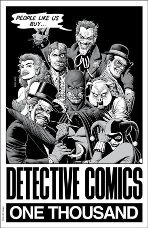 Detective Comics (1937) issue 1000-SX Brian Bolland Forbidden Planet B&W Cover 1/1500