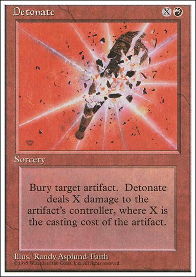 Magic the Gathering: 4th Edition (Base Set) card 184 Detonate