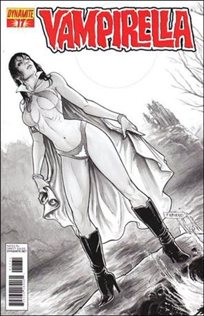 Vampirella (2010) issue 17-F Fabiano Neves 1:25 Black and White Cover