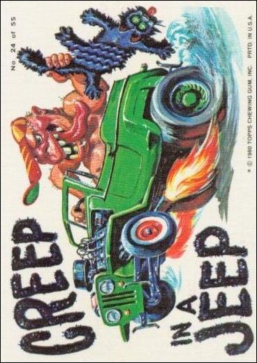 Weird Wheels (Base Set) card 24 Creep in a Jeep