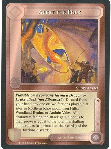 Middle-Earth: The Dragons (Base Set) card 5 Alert the Folk