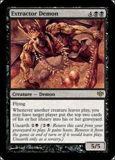 Magic the Gathering: Conflux (Base Set) card 44 Extractor Demon
