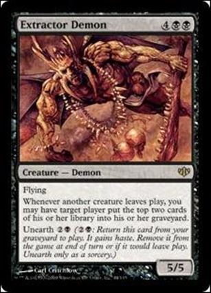 Magic the Gathering: Conflux (Base Set) card 44 Extractor Demon