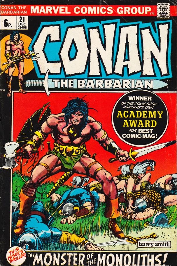 Conan the Barbarian (1970) issue 21-B UK Price Cover