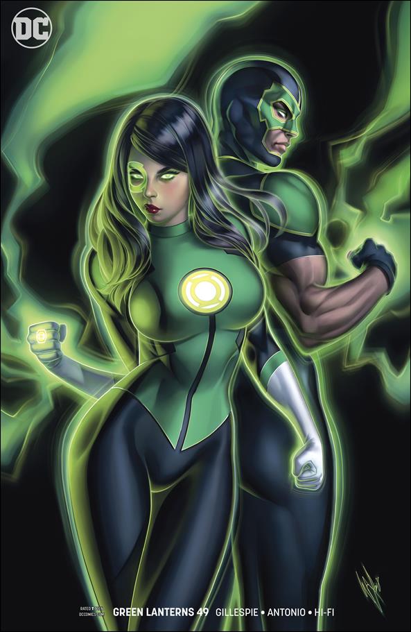 Green Lanterns issue 49-B Warren Louw Cover