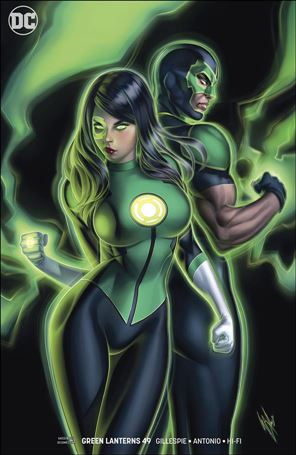 Green Lanterns issue 49-B Warren Louw Cover