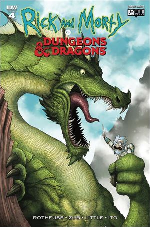 Rick and Morty vs Dungeons & Dragons issue 4-C Mike Vasquez 1:10 Cover