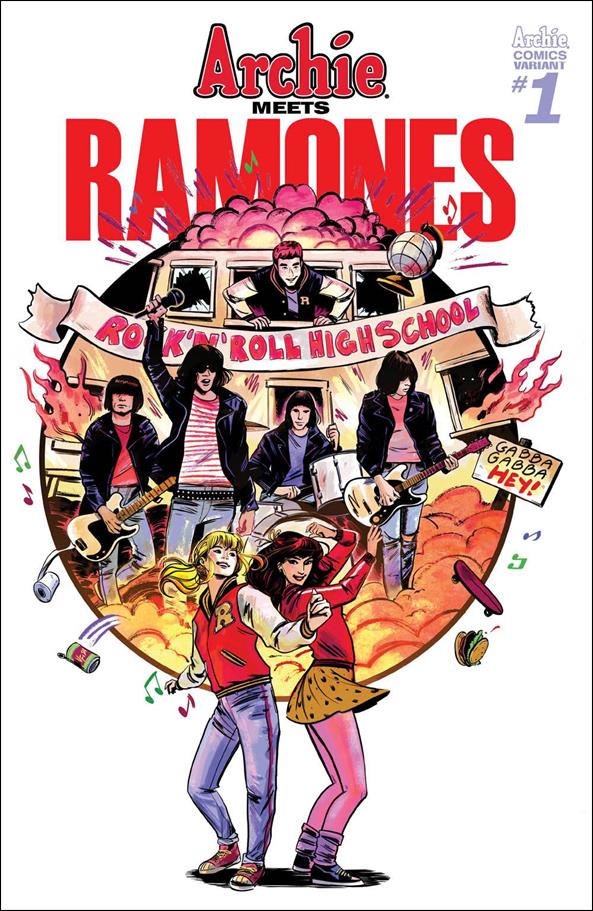Archie Meets the Ramones issue 1-B Veronica Fish Cover