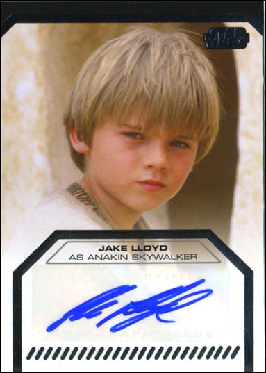 Star Wars Galactic Files (Autograph Subset) card nn8 Jake Lloyd as Anakin Skywalker 1/500 (1:605 Packs)