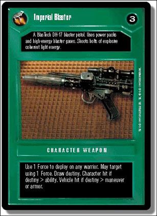 Star Wars: Premiere Limited (Base Set) card 157 Imperial Blaster