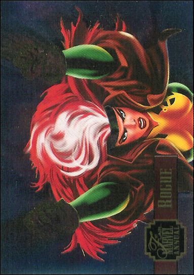 Marvel Annual Flair '95 (PowerBlast Subset) card 4 Rogue