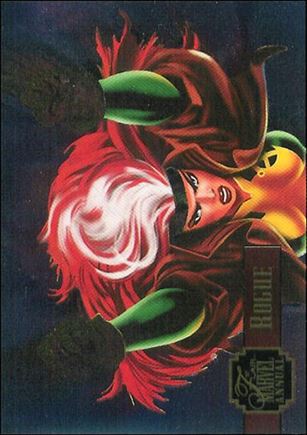 Marvel Annual Flair '95 (PowerBlast Subset) card 4 Rogue