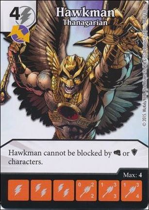 DC Comics Dice Masters Justice League  card 57 Hawkman - Thanagarian