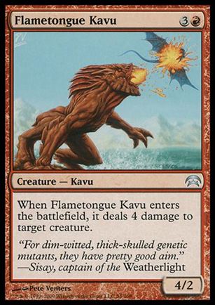 Magic the Gathering: Planechase (Base Set) card 54 Flametongue Kavu