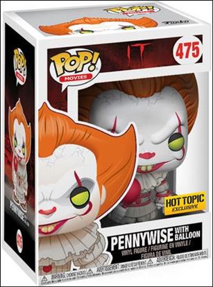 POP! Movies figure 475-B Pennywise with Balloon (Yellow Eyes) Hot Topic