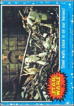 Star Wars: Series 1 (Base Set) card 39 Steel walls close in on our heroes!