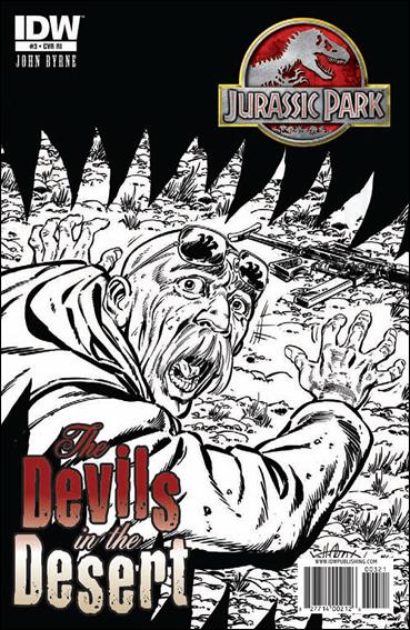 Jurassic Park: The Devils in the Desert issue 3-B 1:10 Black and White Cover