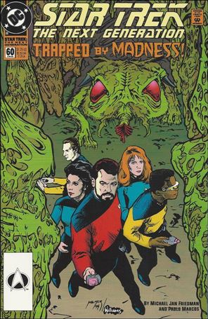 Star Trek: The Next Generation (1989) issue 60-B Star Trek Logo UPC (2nd Printing)