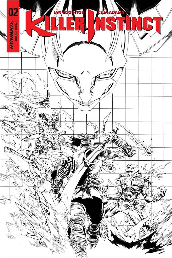 Killer Instinct (2017) issue 2-D Jonathan Lau 1:10 Black & White Cover
