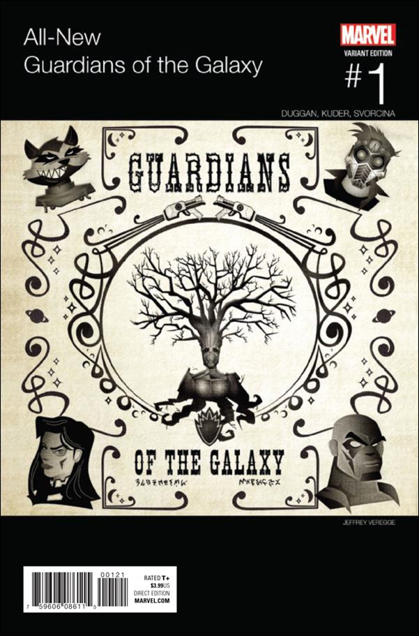 All-New Guardians of the Galaxy issue 1-B Jeffrey Veregge Hip Hop Cover