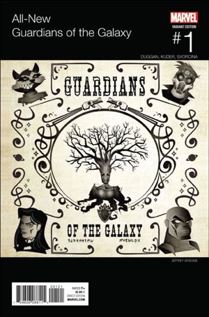 All-New Guardians of the Galaxy issue 1-B Jeffrey Veregge Hip Hop Cover