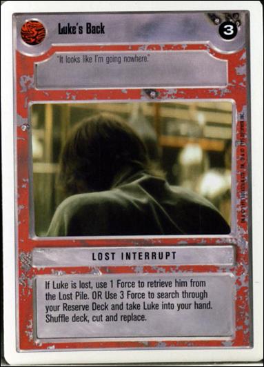 Star Wars: Premiere Unlimited (Base Set) card 245 Luke's Back