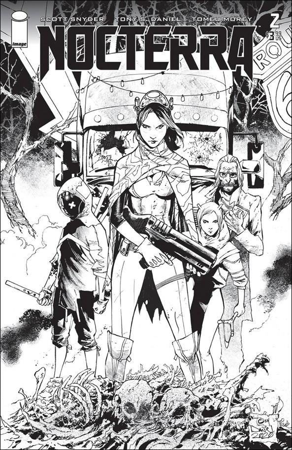 Nocterra issue 2-E Tony Daniel 1:50 Black & White Cover