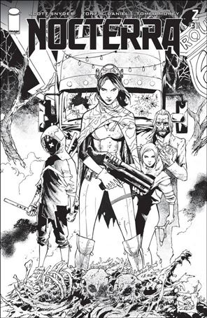 Nocterra issue 2-E Tony Daniel 1:50 Black & White Cover